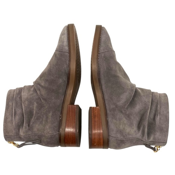 Cole Haan Riona Gray Suede Slouch Back Zipper Casual Ankle Boots Women’s 7.5 - Picture 10 of 15